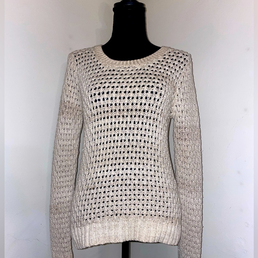 crème colored sweater